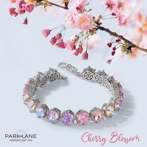 Park Lane Cheery Blossom Impression Tennis Bracelet. Limited Edition Rare